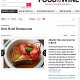 Food and Wine Best Hotel Restaurants 8-14-12